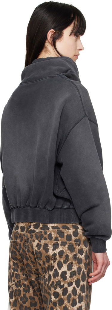 Sweatshirt R13 R13 Balloon Popover Cropped Hoodie Grå | R13WK255-001BG, 2