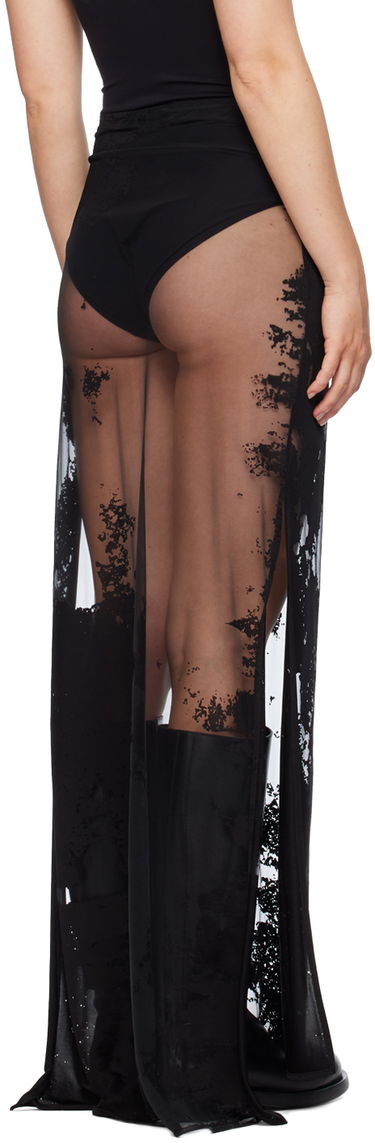Nederdel Ann Demeulemeester Ann Demeulemeester Vivi Maxi Sheer Skirt Sort | 2401-W-JSK29-FA440-099, 2