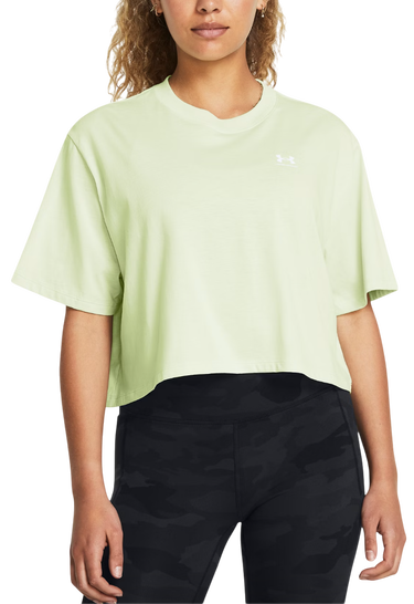T-shirt Under Armour UA W BOXY CROP LOGO SS Grøn | 1386845-383, 0