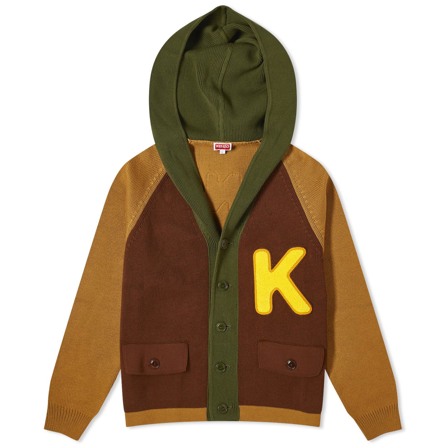 Sweater KENZO Colour Block Cardigan Brun | FE55CA4383BI-14, 0