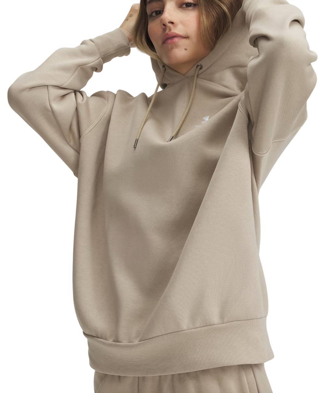 Sweatshirt Under Armour Under Armour Icon Fleece OS Hoodie Beige | 1379495-300, 0