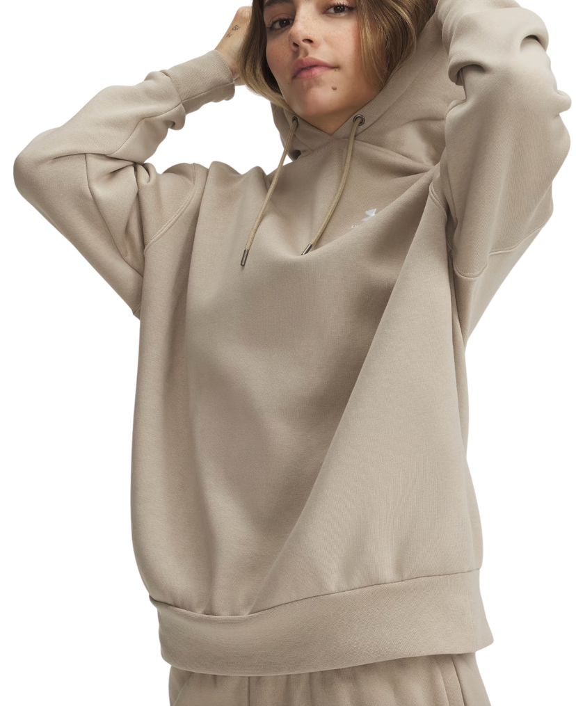 Sweatshirt Under Armour Under Armour Icon Fleece OS Hoodie Beige | 1379495-300