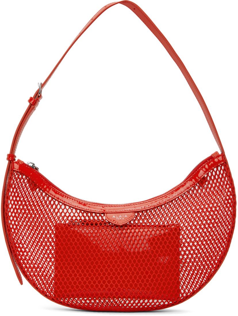 Skuldertaske Alaïa One Piece Demi Lune Shoulder Bag Rød | AA1S02731CA266