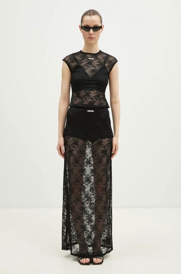 Nederdel Ksubi KSUBI Veneda Slip Maxi A-Line Skirt Sort | WPS25SK004, 4