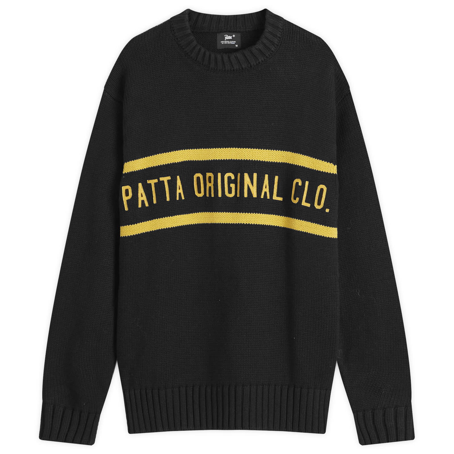 Sweater Patta Original Clothing Knitted Jumper Black Sort | POC-AW24-7000-324-0341-001, 0