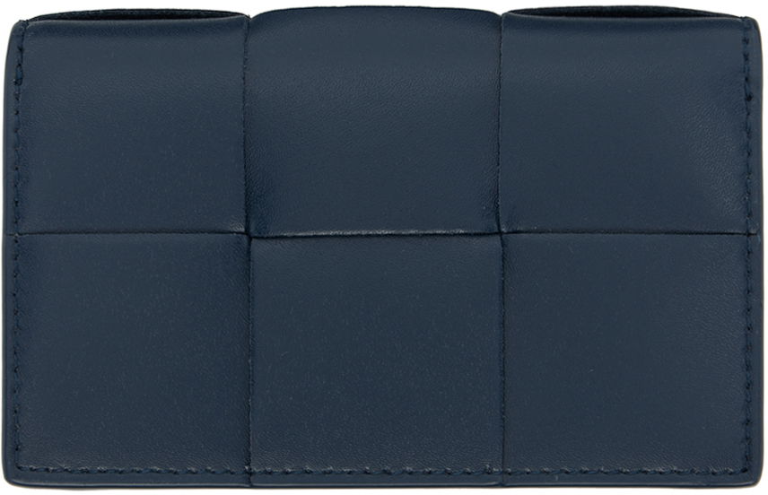 Tegnebog Bottega Veneta Cassette Business Card Holder Mørkeblå | 679849 VBWD6 3359, 0