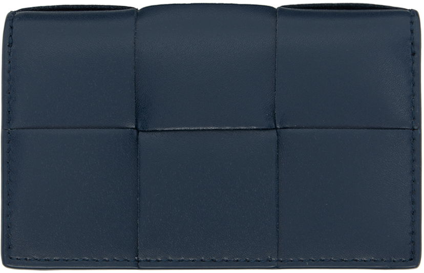 Tegnebog Bottega Veneta Cassette Business Card Holder Mørkeblå | 679849 VBWD6 3359