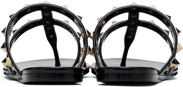 Skopleje Valentino Valentino Garavani Rockstud Thong Sandals Beige | 6W2S0T84PVS, 4
