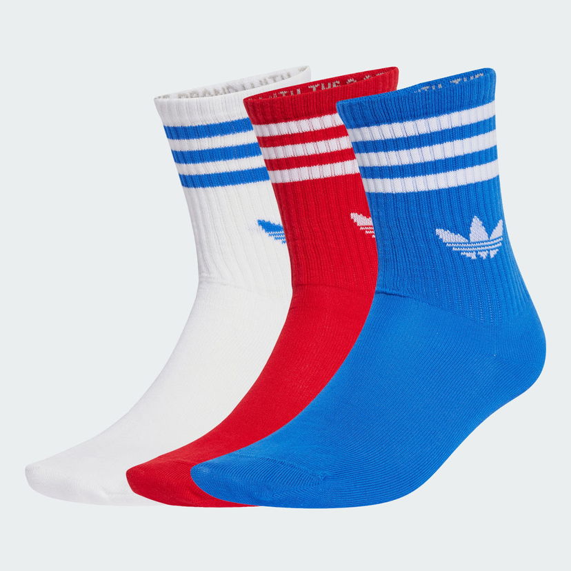 Sokker adidas Performance 3-Stripes Crew Socks - 3 Pairs Flerfarvet | JZ4942