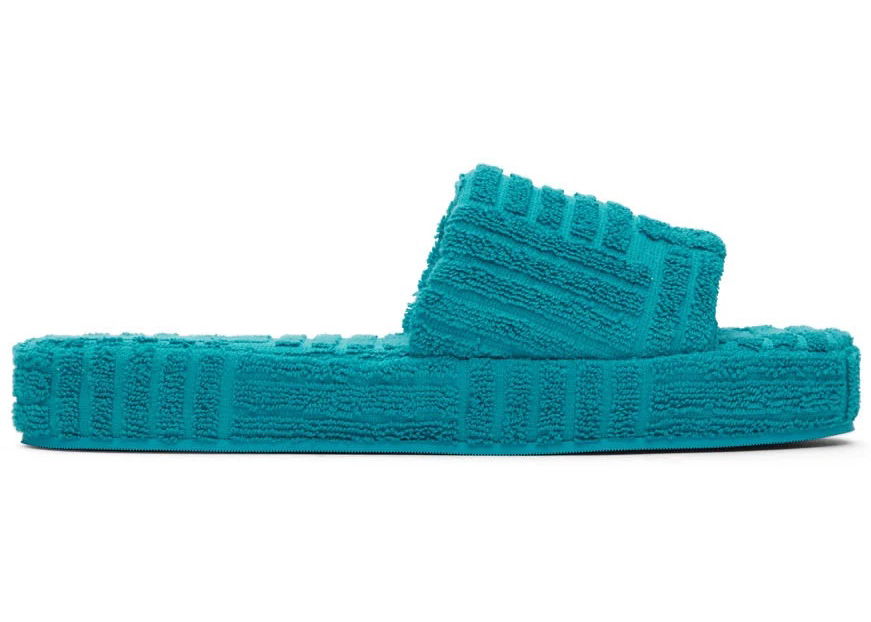 Sneakers og sko Bottega Veneta Resort Sponge Slides Turkis | 659139 V0VW0 4484, 0