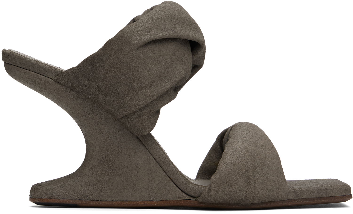 Skopleje Rick Owens Rick Owens Porterville Cantilever 8 Twisted Heeled Sandals Grå | RP01E7803 LBA, 0