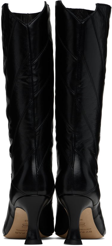 Tøj BY FAR BY FAR Steph Creased Leather Boots Sort | MWFBO061LL002BK001PL, 1