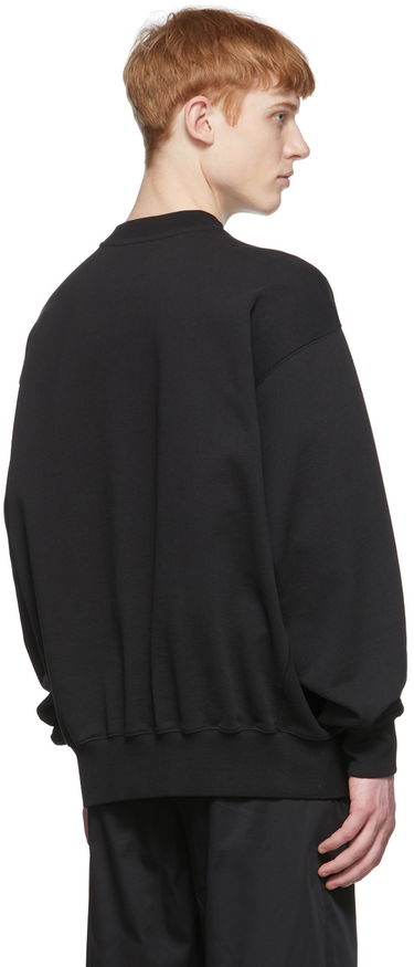 Sweatshirt We11done We11done Cotton Sweatshirt with Stars Print Sort | WD-TS1-22-663-U-BK, 2