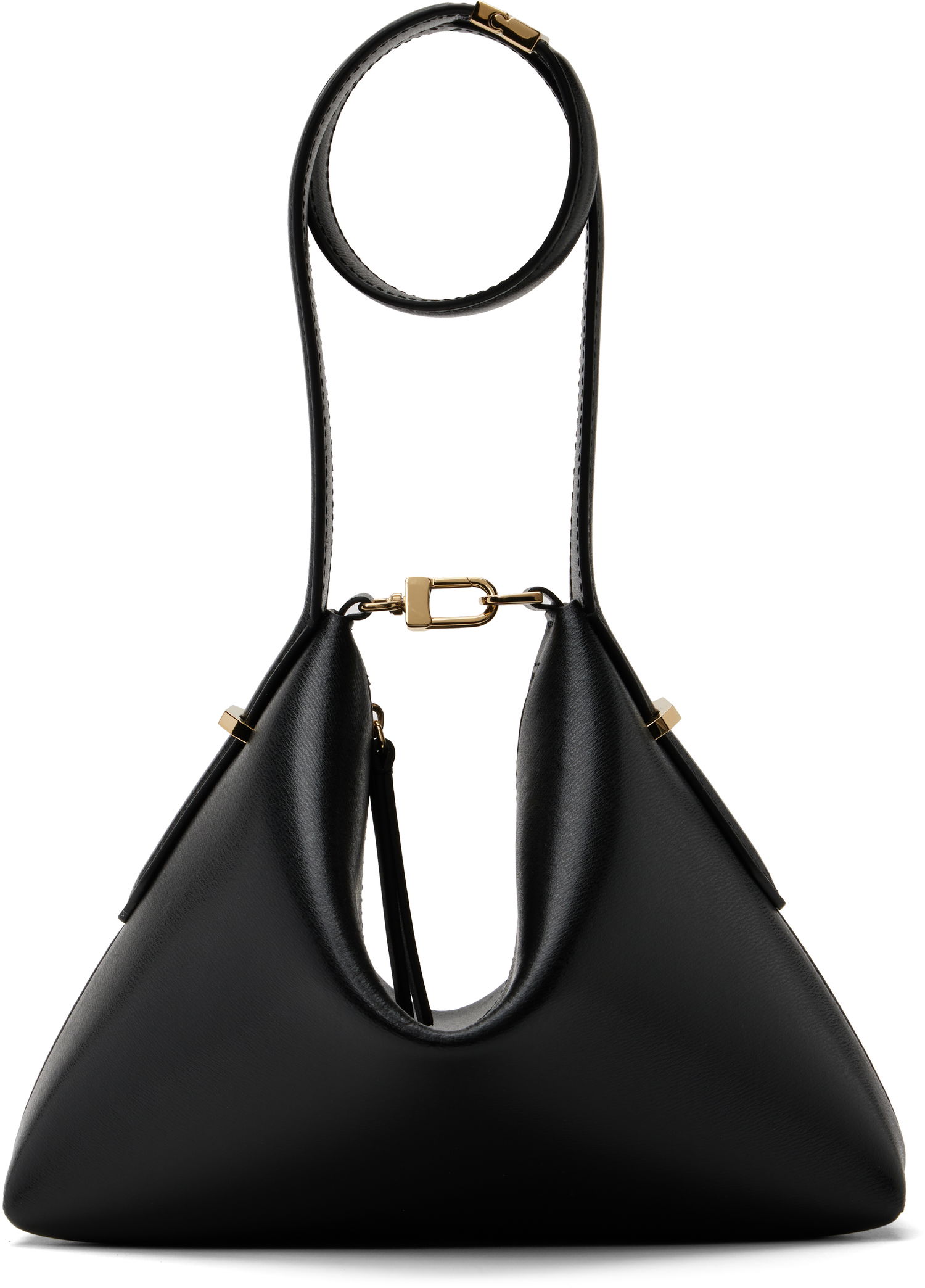 Håndtaske TOTEME TOTEME Bevel Leather Wristlet Clutch Sort | 253-WAL0090-LE0025, 0