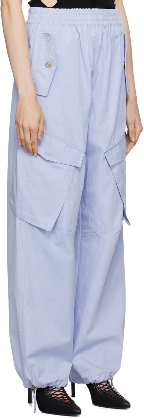 Cargo bukser Dion Lee Elasicized Cargo Trousers Blå | C2150P23, 1