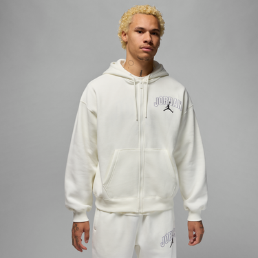 Sweatshirt Jordan Jordan Brooklyn Fleece Full-Zip Hoodie Hvid | IB7908-133, 2
