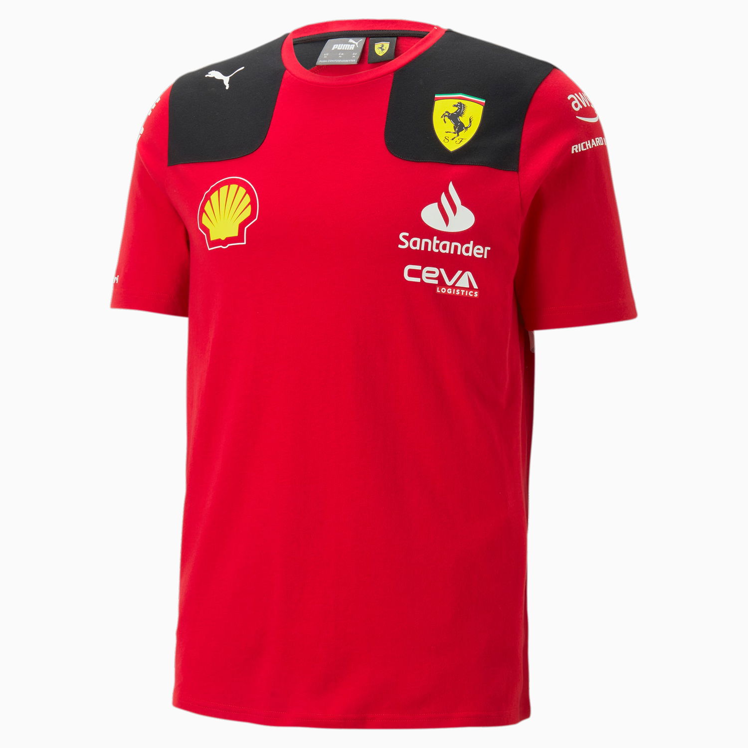 T-shirt Puma Scuderia Ferrari 2023 Team Replica Charles Leclerc T-Shirt Rød | 763420_01, 1
