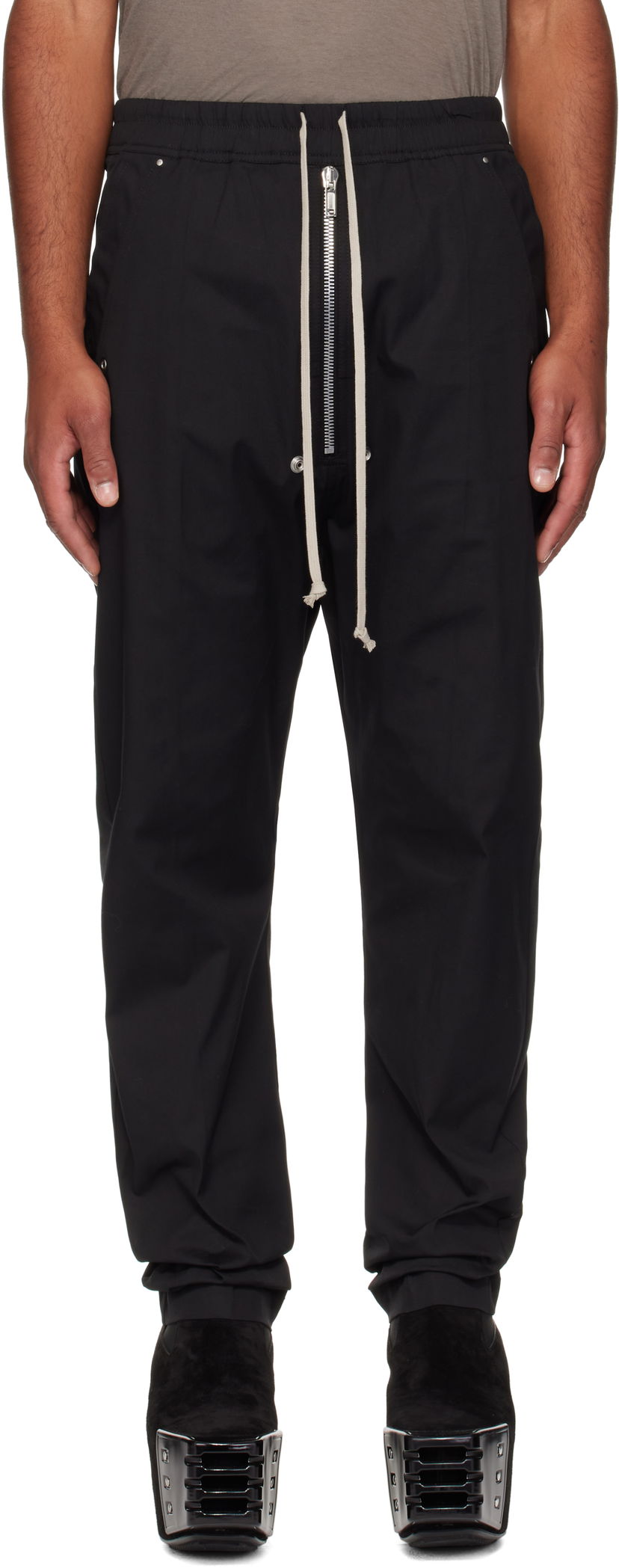 Bukser Rick Owens Rick Owens Concordians Bela Trousers Sort | RU02E1361 TE
