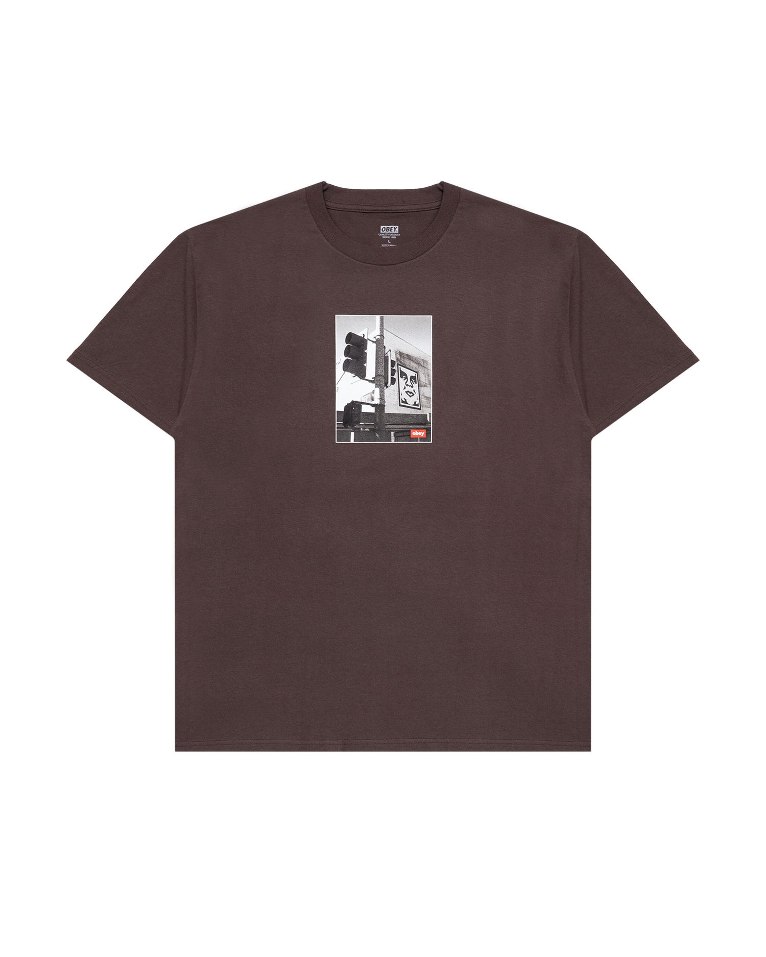 T-shirt OBEY Obey Los Angeles Photo T-Shirt Brun | 165264230-JVA, 0