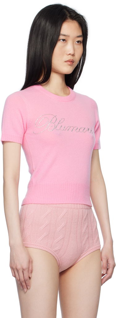 Sweater Blumarine Blumarine Cashmere Cropped Sweater Grøn | P522M548A, 4