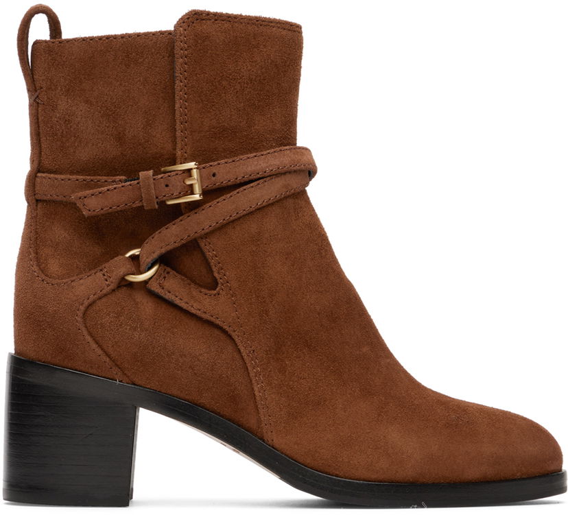 Tøj rag & bone Rag & Bone Suede Buckle Boots Brun | WFF22FF007F17