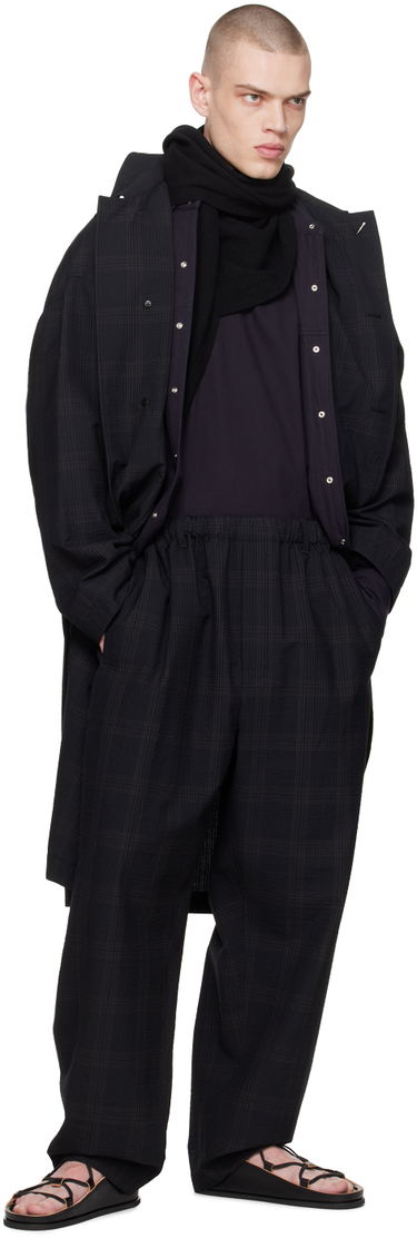 Frakker LEMAIRE Lemaire Checked Overcoat Sort | CO1055 LF1256, 3