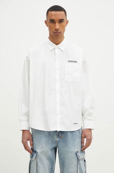 Skjorte Neighborhood NEIGHBORHOOD Relaxed Fit Shirt Hvid | 242SPNH.SHM03, 0