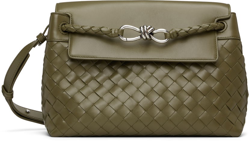 Skuldertaske Bottega Veneta Bottega Veneta Small Andiamo Messenger Bag Grøn | 815781V2HLD2945