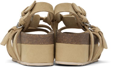 Skopleje R13 R13 Platform Suede Sandals Beige | R13WS075-S212A, 1
