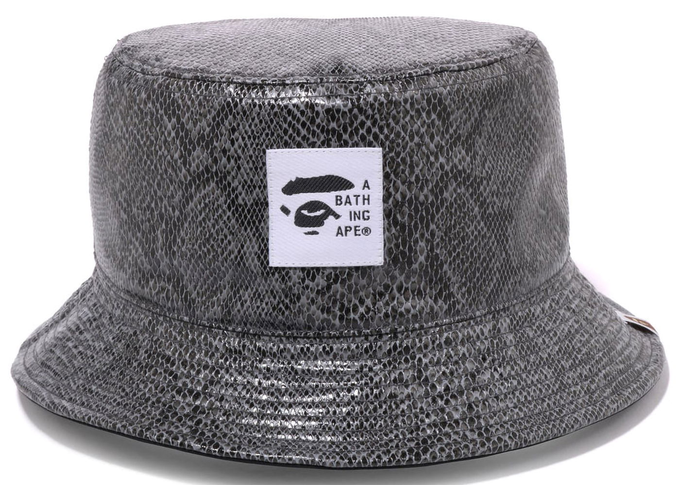 Hat BAPE Snake Reversible Bucket Hat Grå | 1I80-181-001, 0