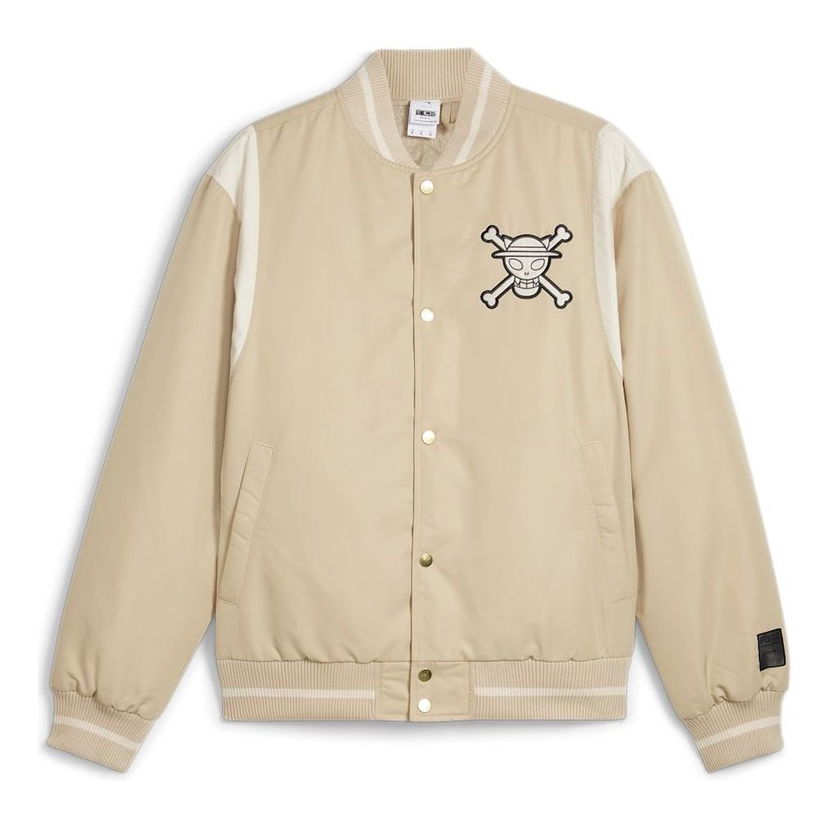 Bomberjakke Puma One Piece Baseball Jacket Beige | 624675-90