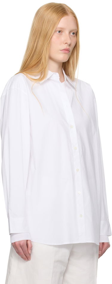 Skjorte TOTEME TOTEME Classic Tumbled Button-Down Shirt Sort | 252-WRT0480-FB0415, 4