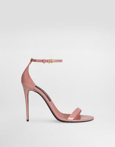 Tilbehør Dolce & Gabbana Dolce & Gabbana Polished Calfskin Heeled Sandals Lyserød | CR1717A103780405, 0