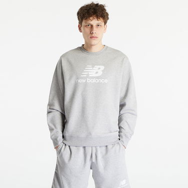 Sweatshirt New Balance Essentials Stacked Logo French Terry Crewneck Grå | MT31538AG, 1