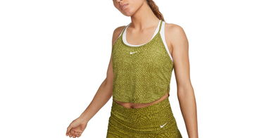 Tanktop Nike Dri-FIT One Printed Crop Tank Top Grøn | dx0164-390, 1