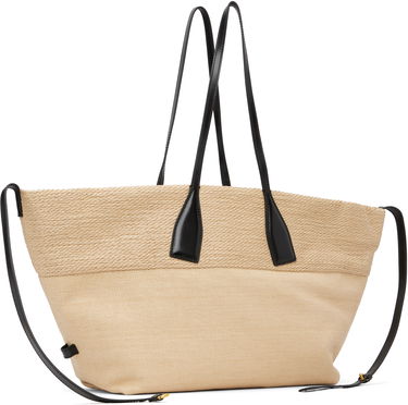 Mulepose Balmain Track Raffia Tote Beige | FM1FI272TJHD, 2