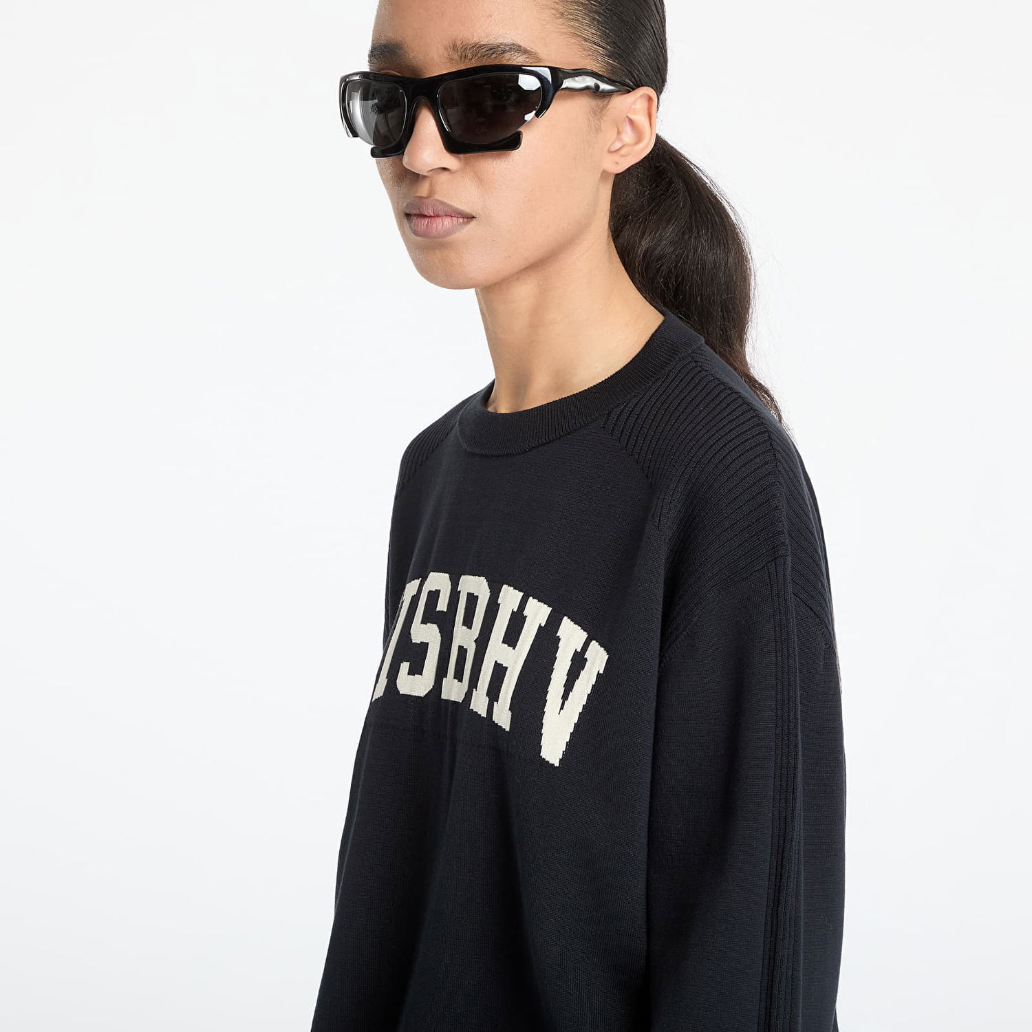 Sweater MISBHV MISBHV Knitted Varsity Crewneck Sweatshirt Sort | 250M701, 1