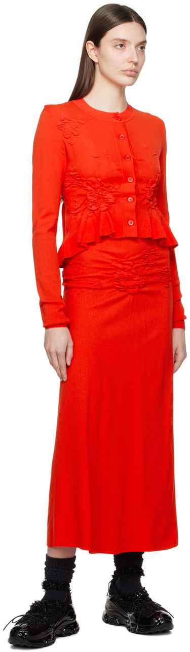 Nederdel Cecilie Bahnsen Cecilie Bahnsen Villa Midi Skirt Rød | 1.24KNI56004 VILLA SKIRT, 3