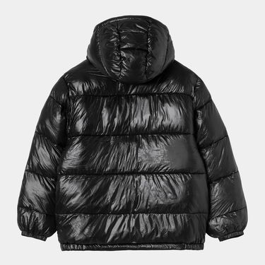 Puffer jakke Carhartt WIP Benson Puffer Hooded Jacket Sort | I035370_9, 6