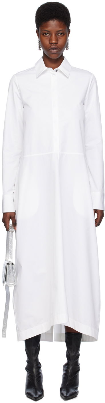 Kjole Jil Sander Dress Hvid | J04CT0005_J45002