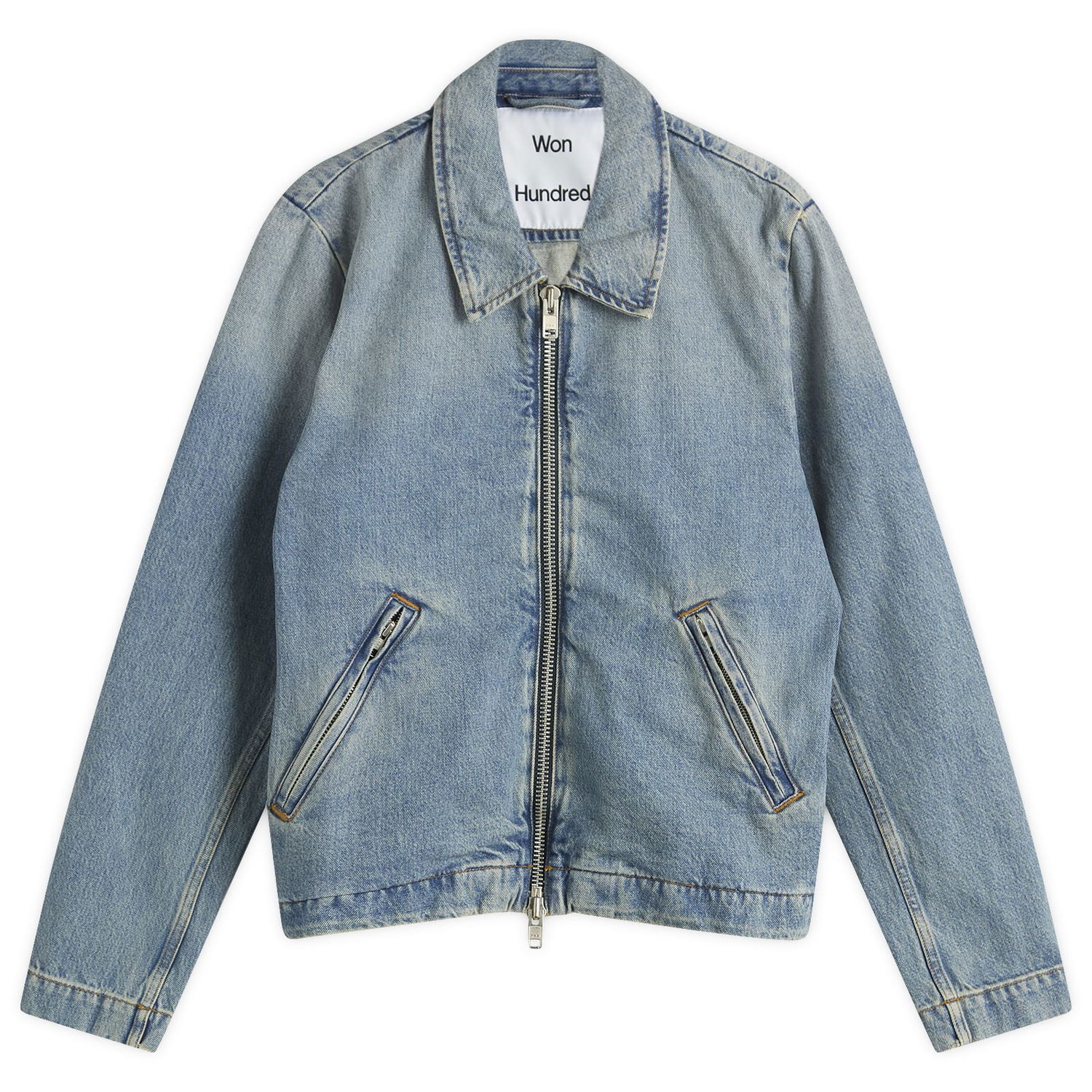 Jakke Won Hundred Men's Dutton Denim Jacket, Size Small Blå | 3753-15028, 0