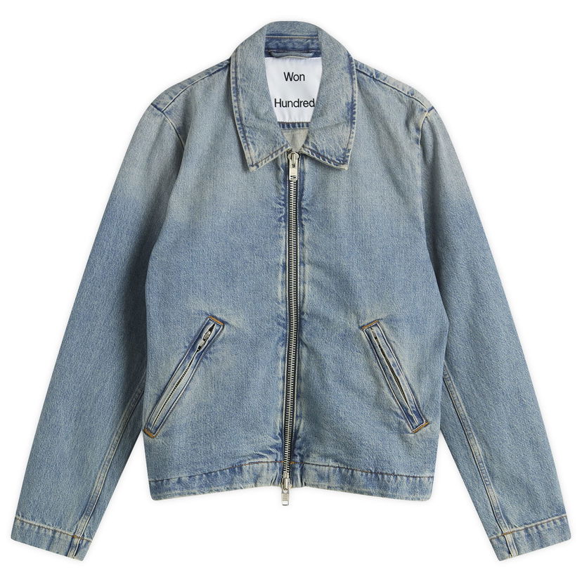 Jakke Won Hundred Men's Dutton Denim Jacket, Size Small Blå | 3753-15028