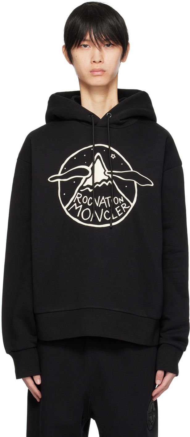 Sweatshirt Moncler Genius x Roc Nation Black Hoodie Sort | I209W8G00006809KX, 0