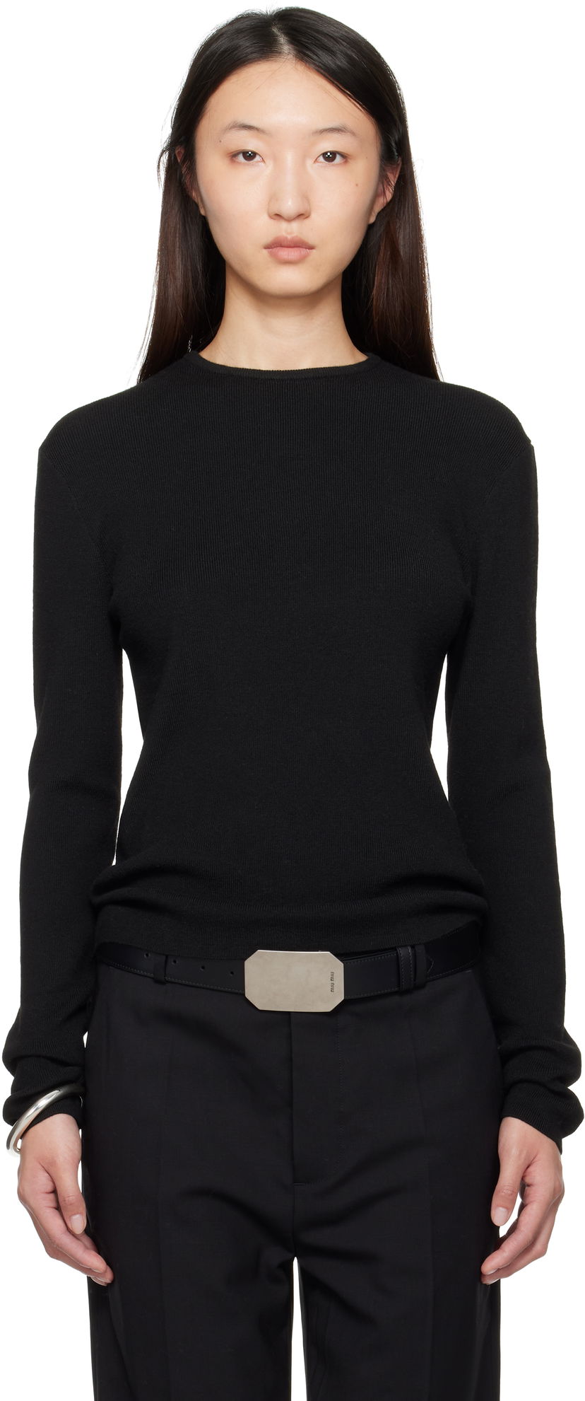 T-shirt Fear of God Fear of God ESSENTIALS Soft Rib Long Sleeve T-Shirt Sort | 192SP257800FW