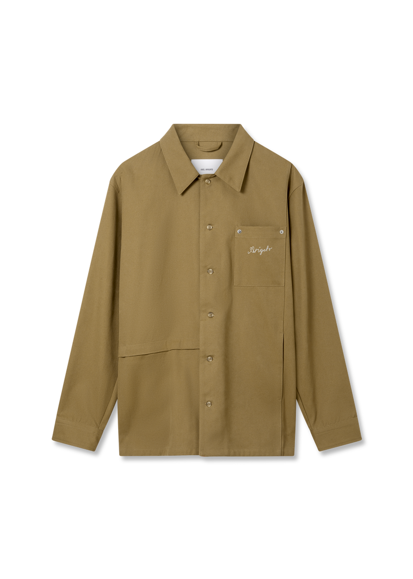 Skjorte AXEL ARIGATO Canvas Overshirt Brun | A2917001