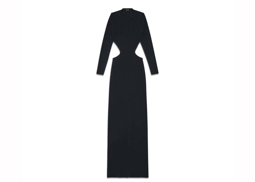 Kjole Balenciaga Cut-Out Maxi Dress Black Sort | 774763TPV091000