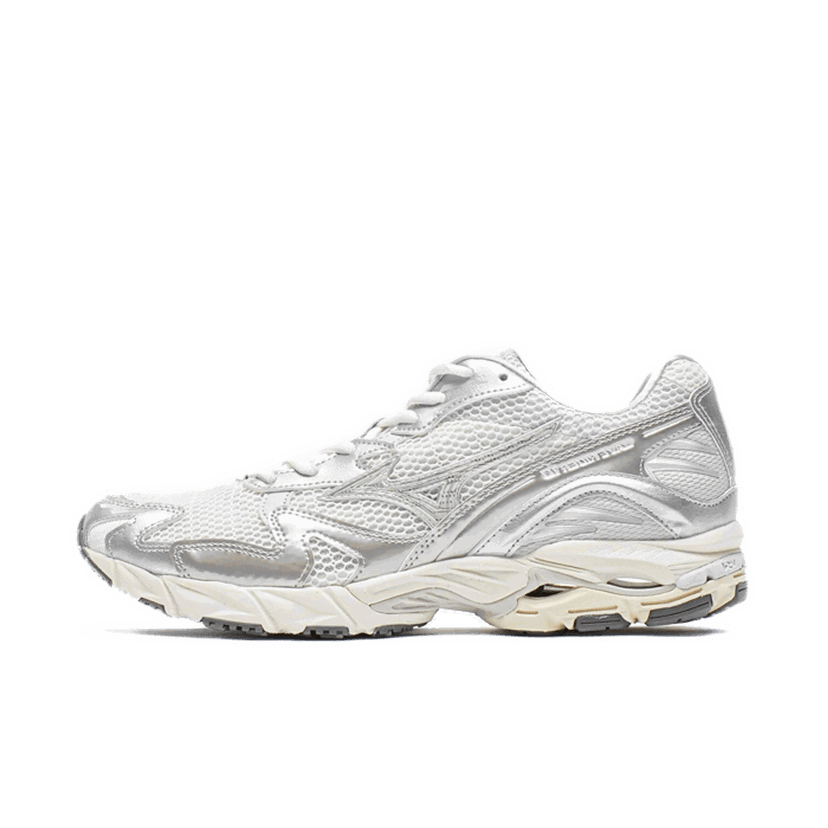 Løbe Mizuno Wave Rider Metallic Pack 2 "White Sand" Metalisk | D1GA243104