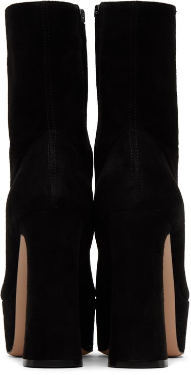 Sneakers og sko Gianvito Rossi Suede Platform Ankle Boots Sort | G73174.70RIC.CAM, 1
