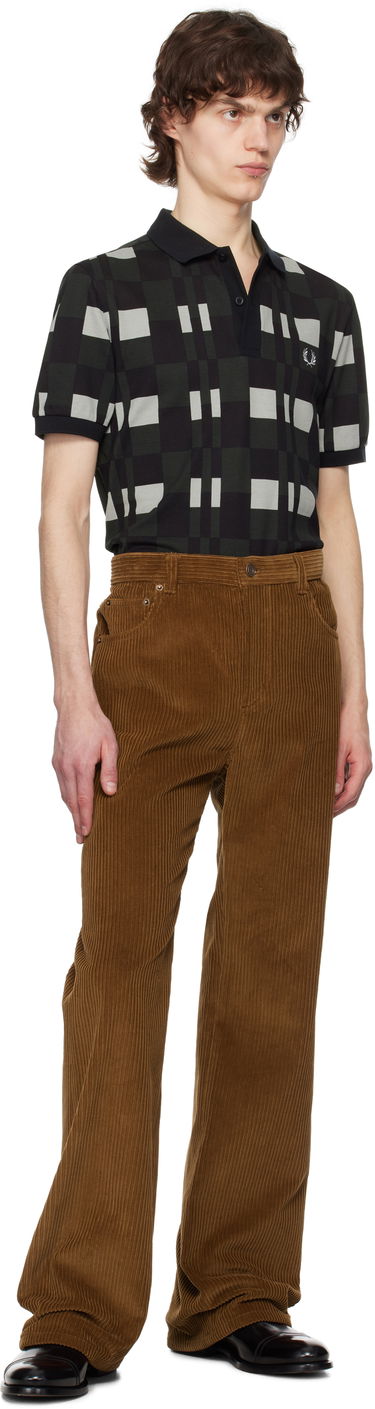 Polo skjorte Fred Perry Fred Perry Split Chequerboard Polo Sort | M8691, 4