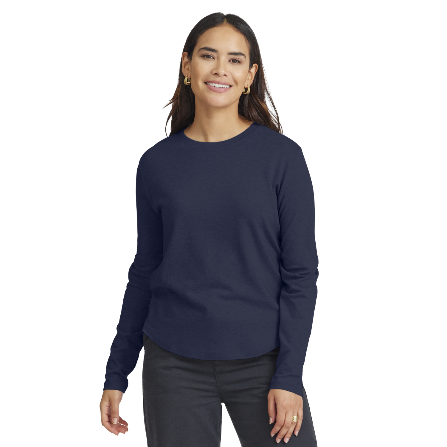 T-shirt Allbirds Merino Wool Long Sleeve T-Shirt, Size XS Mørkeblå | A12115W, 0